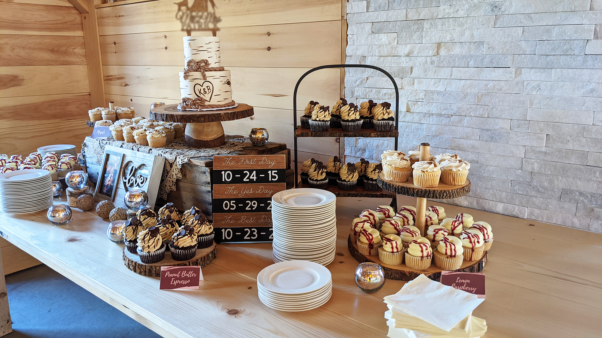 dessert table