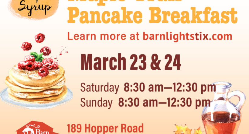 Maine Maple Weekend breakfast flyer