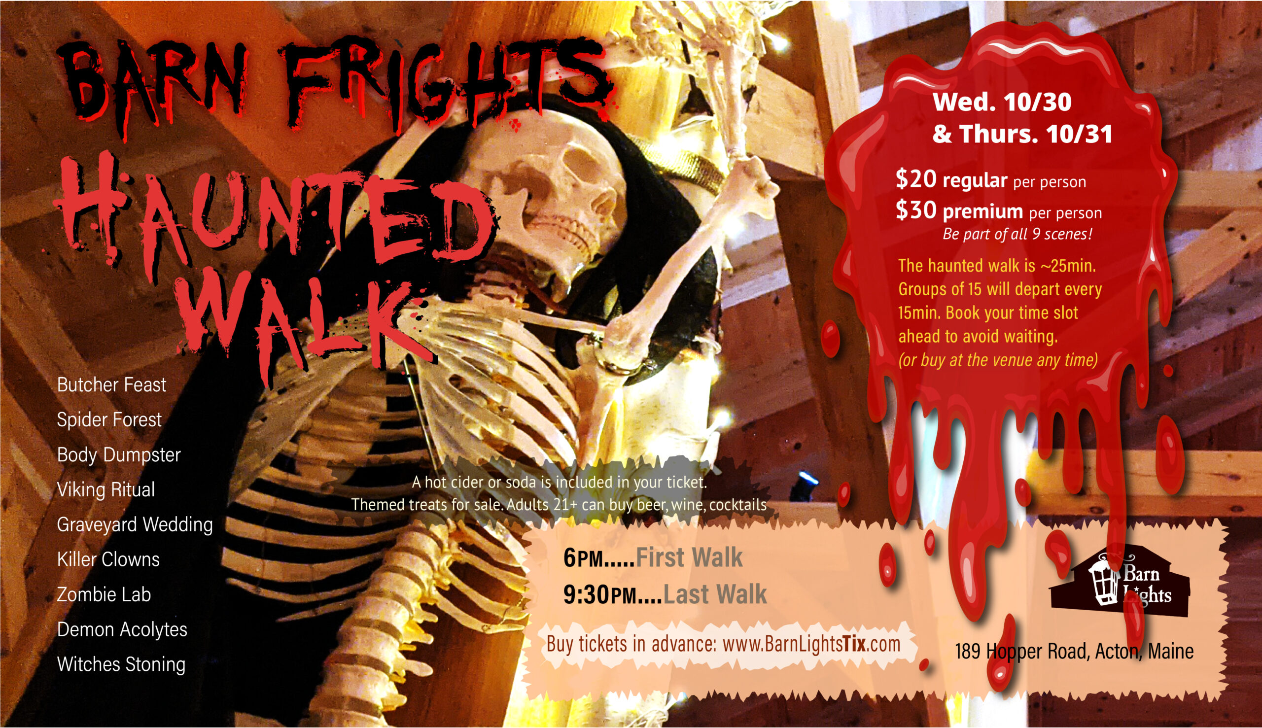 Halloween Fright Nights haunted walk in October 2024
