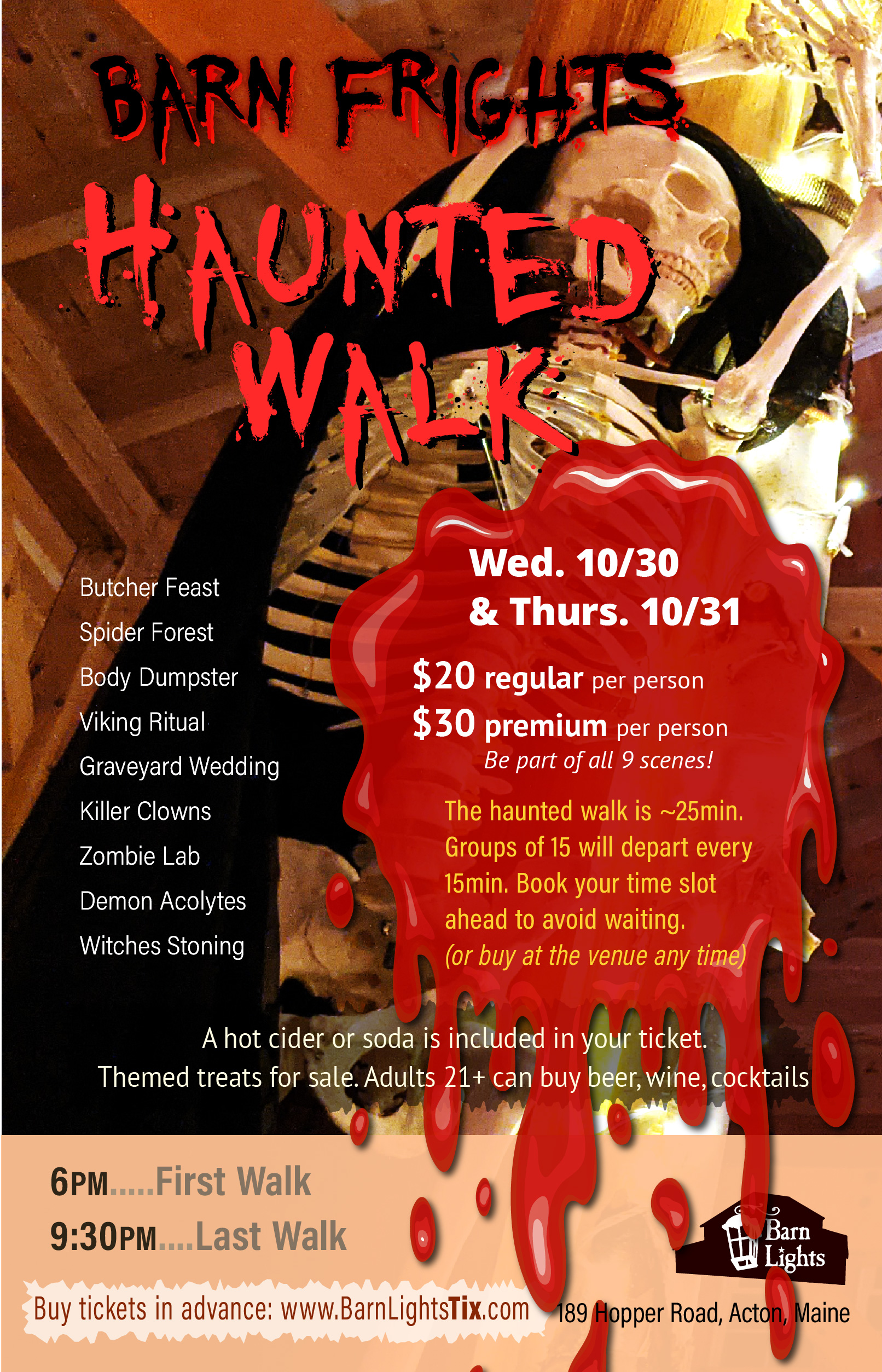 Halloween Fright Night - Haunted Walk Oct 30 and 31, 2024